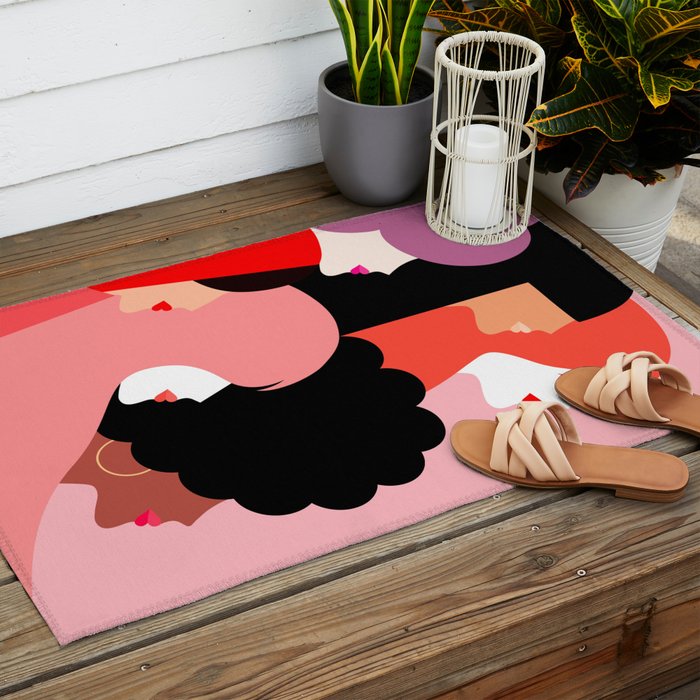 Girl Power we persist  #girlpower Outdoor Rug Gallery Image 2