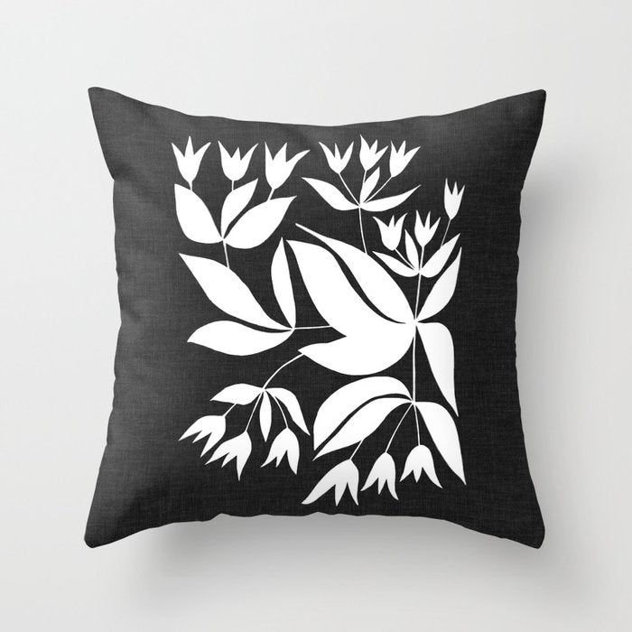 Vining Bell Flower ii Throw Pillow Gallery Image 6