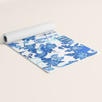 Chinoiserie Monkey Umbrella Pagodas Yoga Mat Gallery Image 2