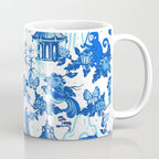 Chinoiserie Monkey Umbrella Pagodas Coffee Mug Gallery Image 1