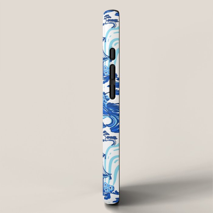 Chinoiserie Monkey Umbrella Pagodas iPhone Case Gallery Image 2