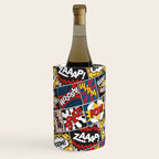 Modern Comic Book Superhero Pattern Color Colour Cartoon Lichtenstein Pop Art Wine Chiller Gallery Image 2