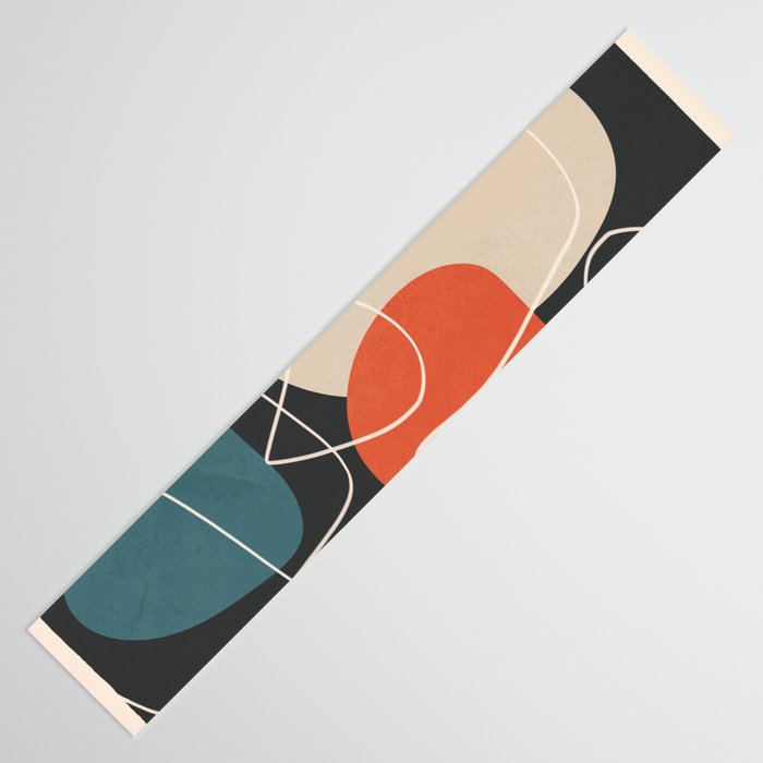 Minimal Colorful Abstract Shapes 12 Table Runner Gallery Image 3