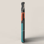 Minimal Colorful Abstract Shapes 12 iPhone Case Gallery Image 2