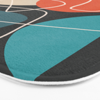 Minimal Colorful Abstract Shapes 12 Bath Mat Gallery Image 3