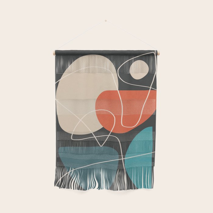 Minimal Colorful Abstract Shapes 12 Wall Hanging Gallery Image 1