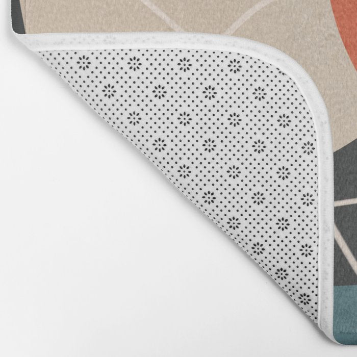 Minimal Colorful Abstract Shapes 12 Bath Mat Gallery Image 2