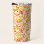 Desert Unicorn - yellow and red-orange Travel Mug Gallery Image 3