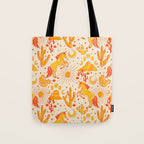 Desert Unicorn - yellow and red-orange Tote Bag Gallery Image 1