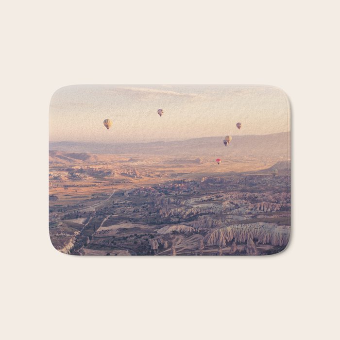 Sunrise Hot Air Balloon Flight Bath Mat Gallery Image 1