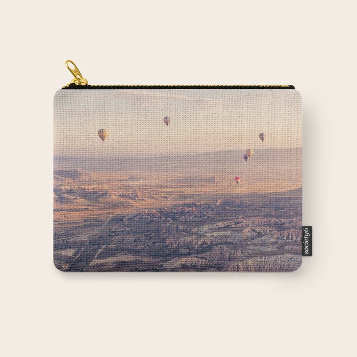 Sunrise Hot Air Balloon Flight Carry All Pouch Gallery Image 1