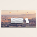 Sunrise Hot Air Balloon Flight Desk Mat Gallery Image 1