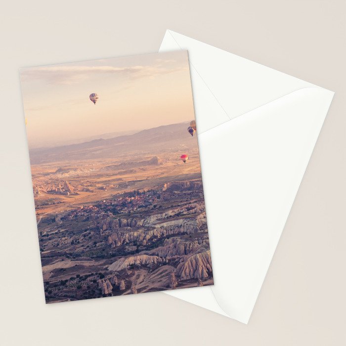 Sunrise Hot Air Balloon Flight Stationery Card Gallery Image 2