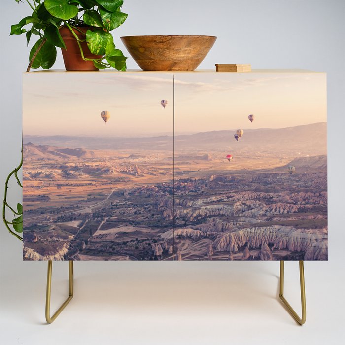 Sunrise Hot Air Balloon Flight Credenza Gallery Image 1