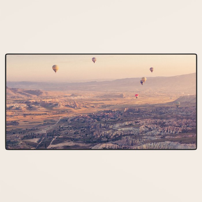 Sunrise Hot Air Balloon Flight Desk Mat Gallery Image 3