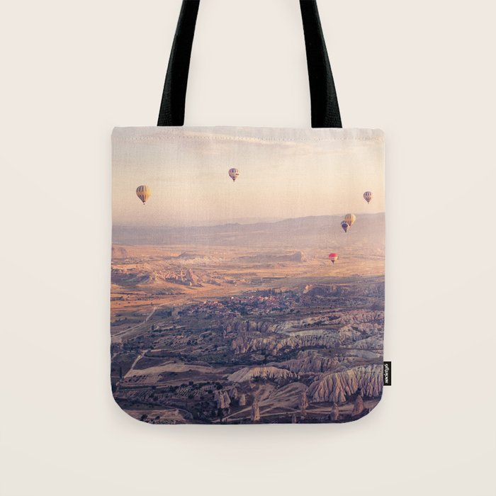 Sunrise Hot Air Balloon Flight Tote Bag Gallery Image 1