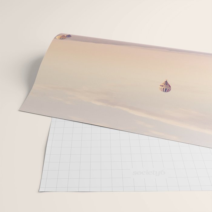 Sunrise Hot Air Balloon Flight Wrapping Paper Gallery Image 2