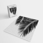 Palm Leaf Black & White II Jigsaw Puzzle Gallery Image 2