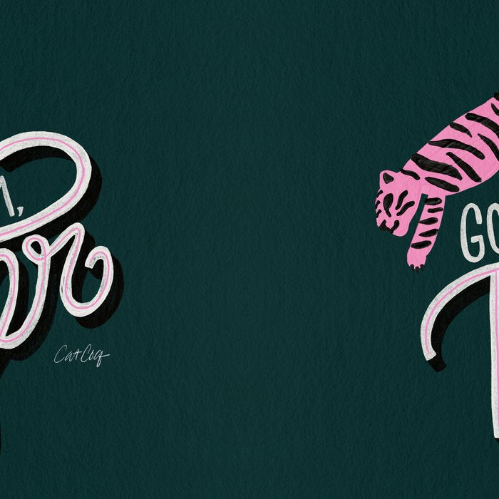 Go Get 'Em Tiger - Teal Coffee Mug Gallery Image 2
