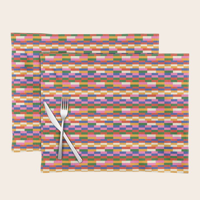 Colorful Bricks Placemat Gallery Image 1