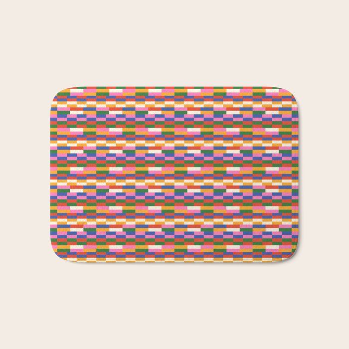 Colorful Bricks Bath Mat Gallery Image 1