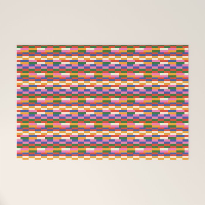 Colorful Bricks Welcome Mat Gallery Image 1