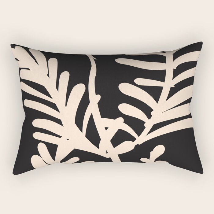 Abstract Minimal -Plant 6/2 Rectangular Pillow Gallery Image 1