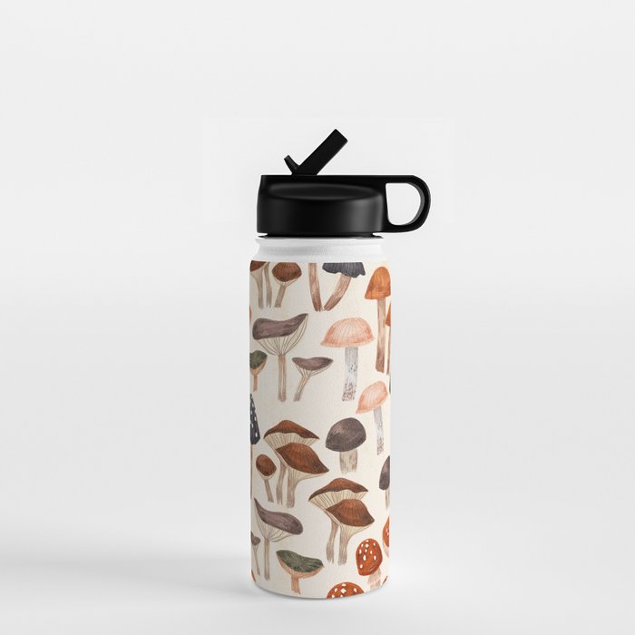 Mushrooms Water Bottle Gallery Image 1