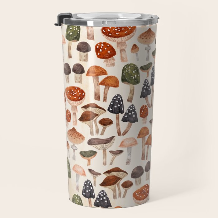 Mushrooms Travel Mug Gallery Image 3