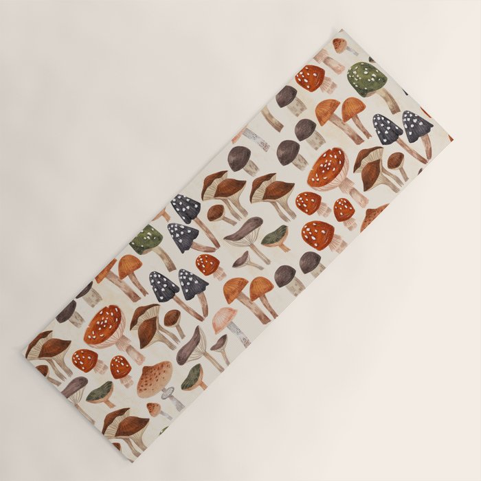 Mushrooms Yoga Mat Gallery Image 1