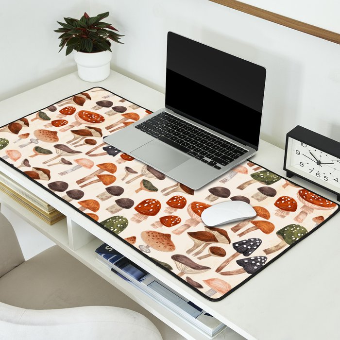 Mushrooms Desk Mat Gallery Image 2
