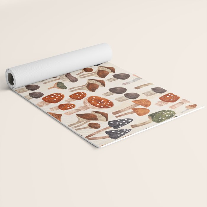 Mushrooms Yoga Mat Gallery Image 2