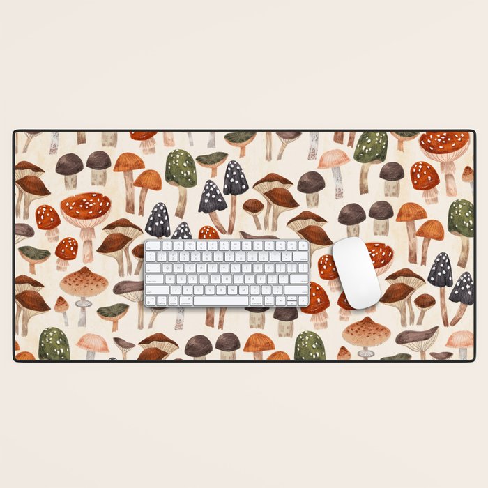 Mushrooms Desk Mat Gallery Image 1