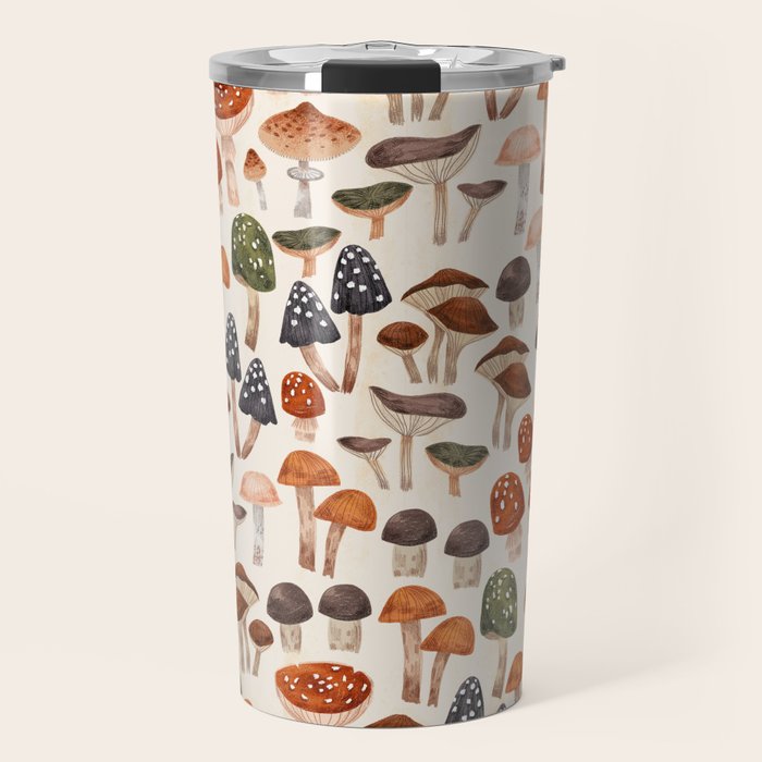 Mushrooms Travel Mug Gallery Image 1