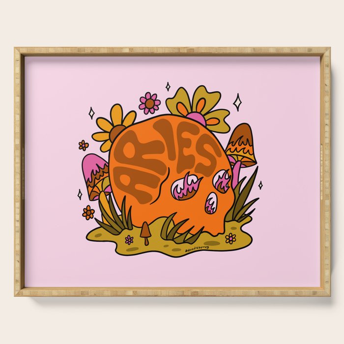 Aries Skull Serving Tray Gallery Image 1