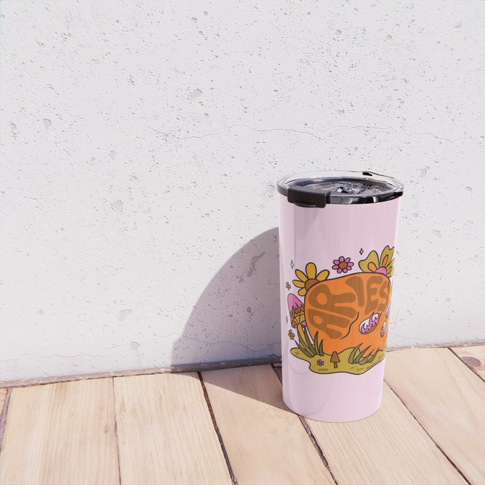 Aries Skull Travel Mug Gallery Image 4