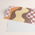 Abstract Swirls with Check Wrapping Paper Gallery Image 2