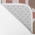 Abstract Swirls with Check Bath Mat Gallery Image 2