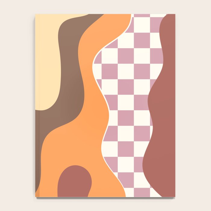 Abstract Swirls with Check Notebook Gallery Image 4