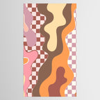 Abstract Swirls with Check Tablecloth Gallery Image 2