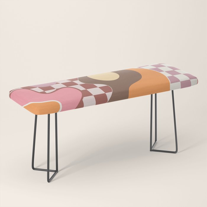 Abstract Swirls with Check Bench Gallery Image 1