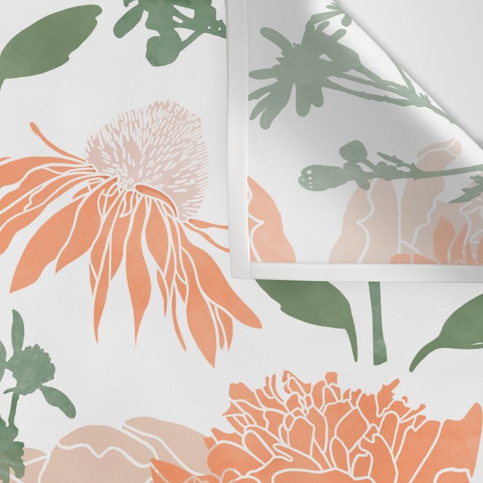 Modern floral blooms PGM5 Wall Tapestry Gallery Image 3