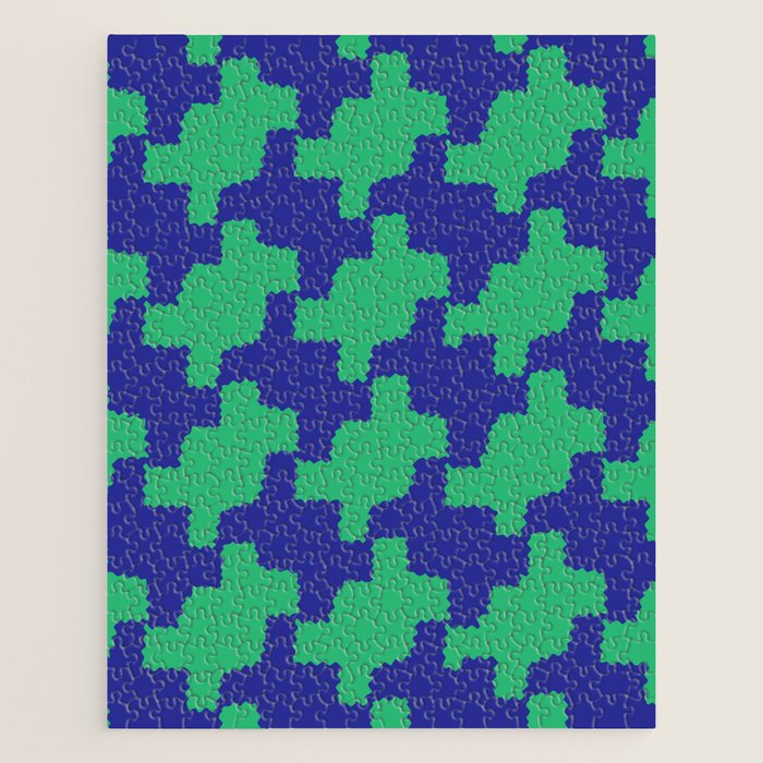  Ocean Crinkle Houndstooth Jigsaw Puzzle Gallery Image 1