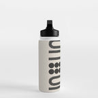Abstract Woodblock Art Water Bottle Gallery Image 3