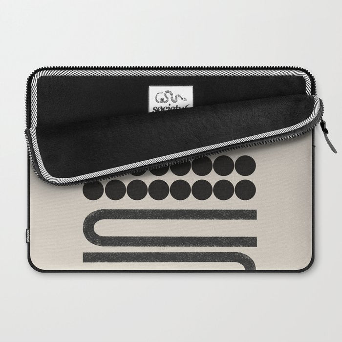 Abstract Woodblock Art Laptop Sleeve Gallery Image 2