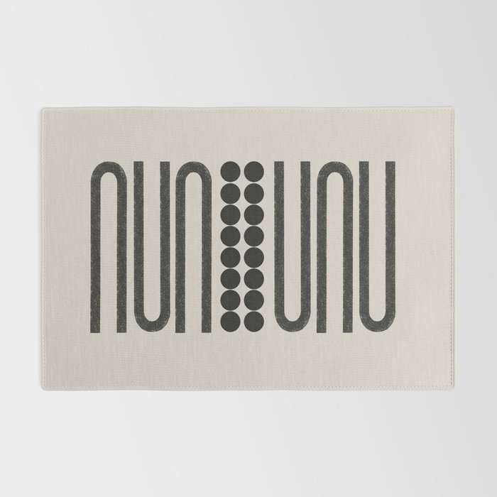 Abstract Woodblock Art Rug Gallery Image 2
