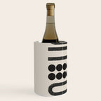 Abstract Woodblock Art Wine Chiller Gallery Image 2
