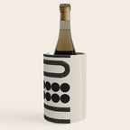 Abstract Woodblock Art Wine Chiller Gallery Image 3