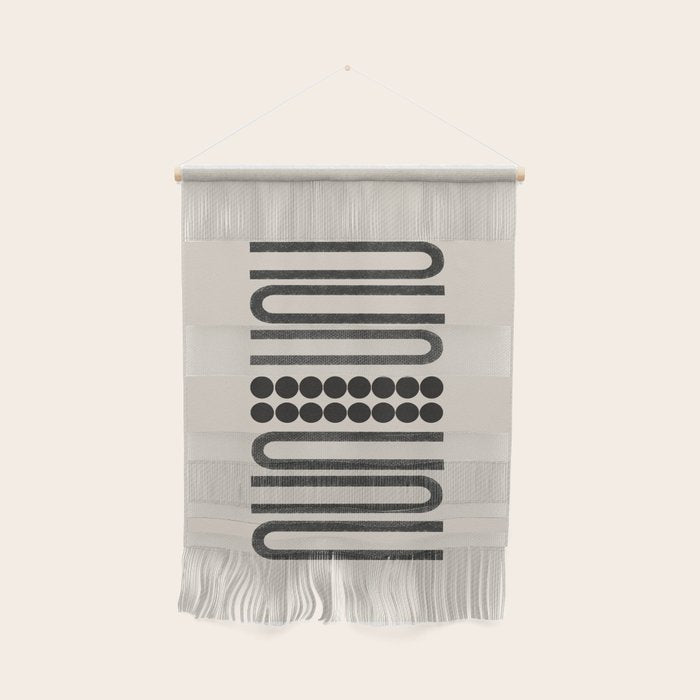Abstract Woodblock Art Wall Hanging Gallery Image 1