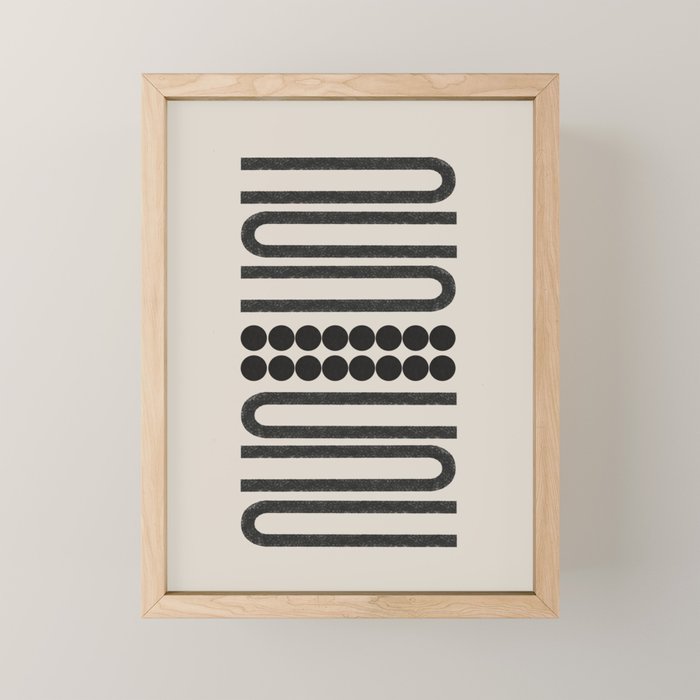 Abstract Woodblock Art Mini Art Print Gallery Image 1